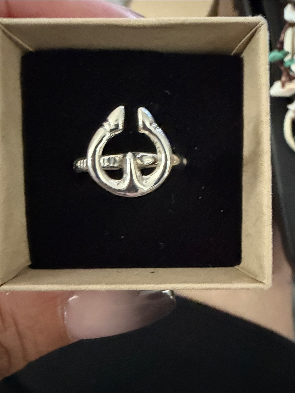 Sterling Silver Open Heart Ring - Silver - Picture 2 of 5